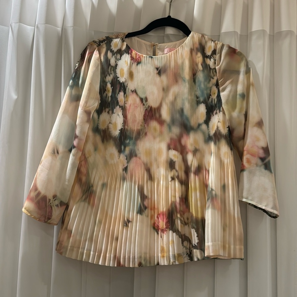 Ted Baker floral blouse size one